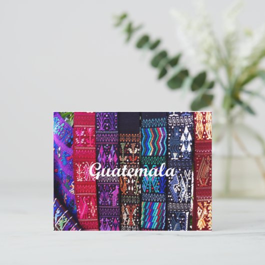 Guatemaltekische Textilentwürfe Postkarte (Stehend Vorderseite)