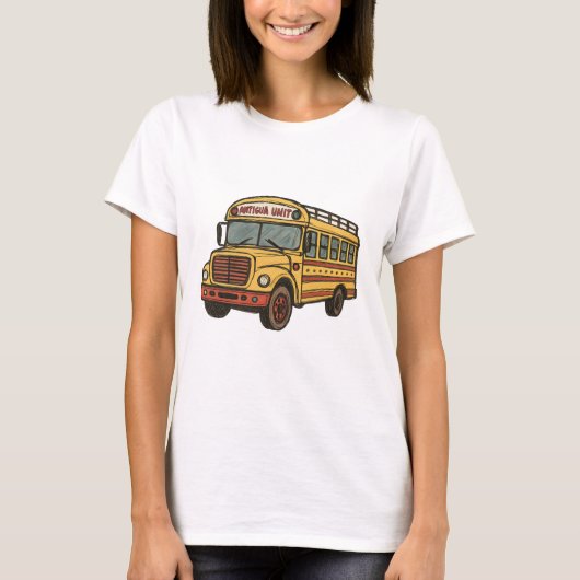 Guatemaltekischer Hühnerbus T-Shirt (Vorderseite)