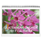 Guatemaltekischer Orchideen-Kalender Kalender (Titelbild)