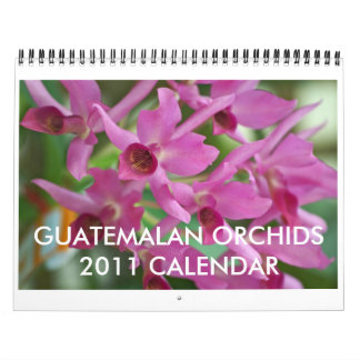 Guatemaltekischer Orchideen-Kalender Kalender