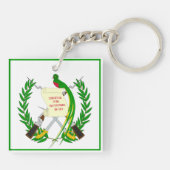 guatemaltekisches Emblem Schlüsselanhänger (Rückseite)