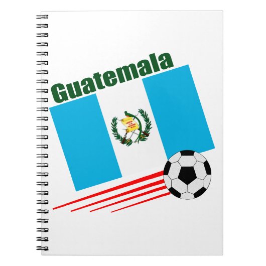 Guatemaltekisches Fußball-Team Notizblock (Vorderseite)