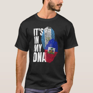 Guatemaltekisches und haitianisches Misch-DNA-Flag T-Shirt