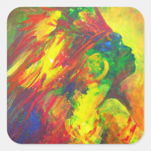 Guatiguana das Taino 2011 Quadratischer Aufkleber