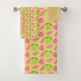 Guava Fruit Badhandtuch Set