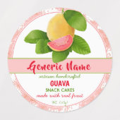 Guava Fruit Etiketten (Design 2)