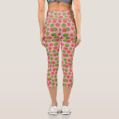 Guava Fruit Pattern Capri Leggings (Rückseite)