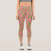Guava Fruit Pattern Capri Leggings (Vorderseite)