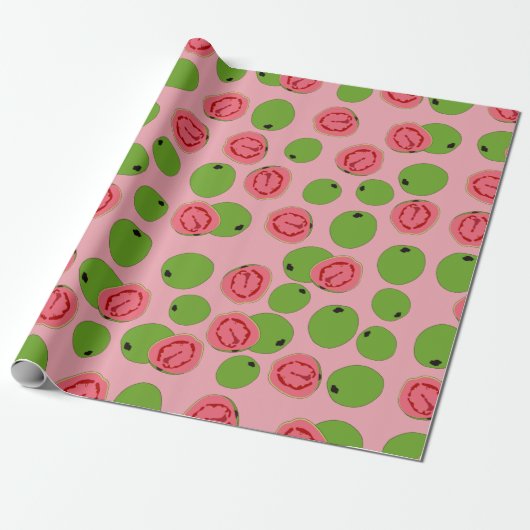 Guava Fruit Pattern Geschenkpapier (Ungerollt)