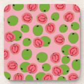 Guava Fruit Pattern Getränkeuntersetzer (Vorderseite)
