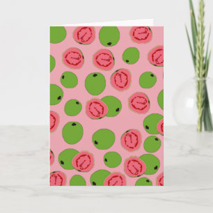 Guava Fruit Pattern Karte