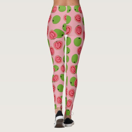 Guava Fruit Pattern Leggings (Rückseite)