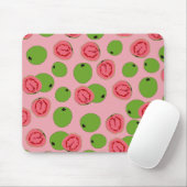 Guava Fruit Pattern Mousepad (Mit Mouse)