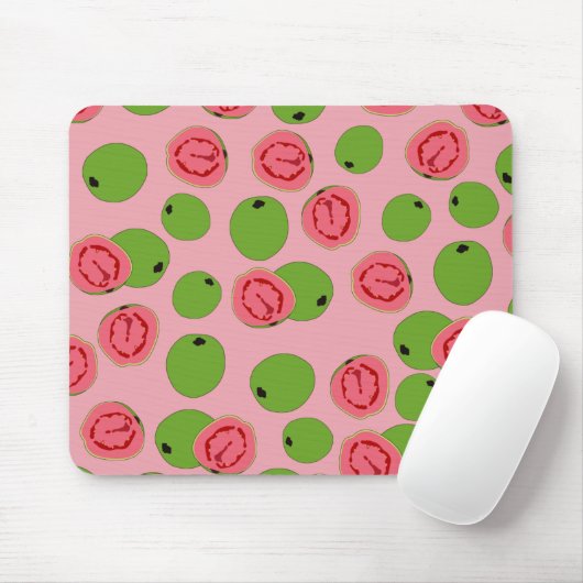 Guava Fruit Pattern Mousepad (Mit Mouse)