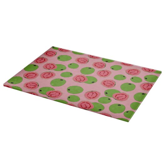 Guava Fruit Pattern Schneidebrett (Ecke)