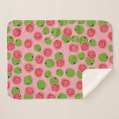 Guava Fruit Pattern Sherpadecke (Vorderseite (Horizontal))