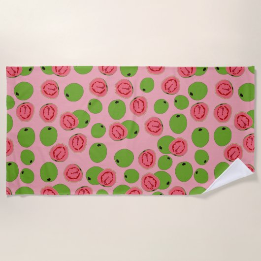 Guava Fruit Pattern Strandtuch (Vorderseite)