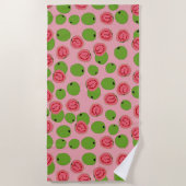 Guava Fruit Pattern Strandtuch (Vorderseite)