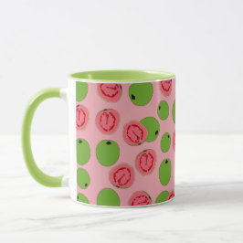 Guava Fruit Pattern Tasse