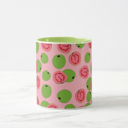 Guava Fruit Pattern Tasse (Zentrum)
