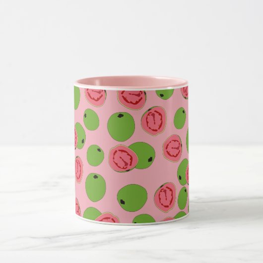 Guava Fruit Pattern Tasse (Zentrum)