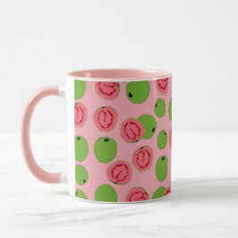 Guava Fruit Pattern Tasse
