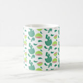 Guava Greenery Pink Green Fruit Pattern Kaffeetasse (Mittel)