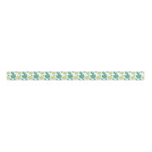 Guava Greenery Pink Green Fruit Pattern Ripsband (Vorderseite)