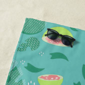 Guava Greenery Pink Green Fruit Pattern Strandtuch (Beispiel)