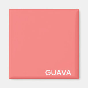 Guava pink color name magnet
