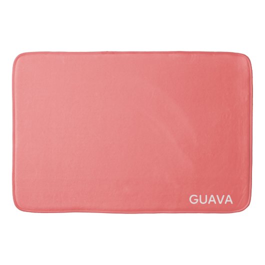 Guava rosa Farbname Badematte (Vorderseite)