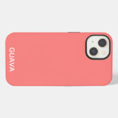 Guava rosa Farbname Case-Mate iPhone Fall Hülle (Rückseite (Horizontal))