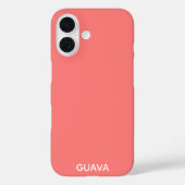 Guava rosa Farbname Case-Mate iPhone Hülle (Rückseite)