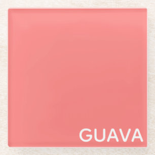Guava rosa Farbname Glasuntersetzer