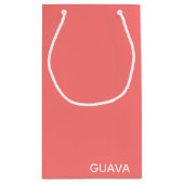Guava rosa Farbname Kleine Geschenktüte (Rückseite)