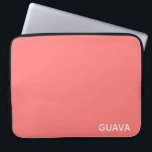 Guava rosa Farbname Laptopschutzhülle<br><div class="desc">Das warme Rosa der Guavafrucht.</div>
