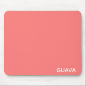 Guava rosa Farbname Mousepad (Vorne)