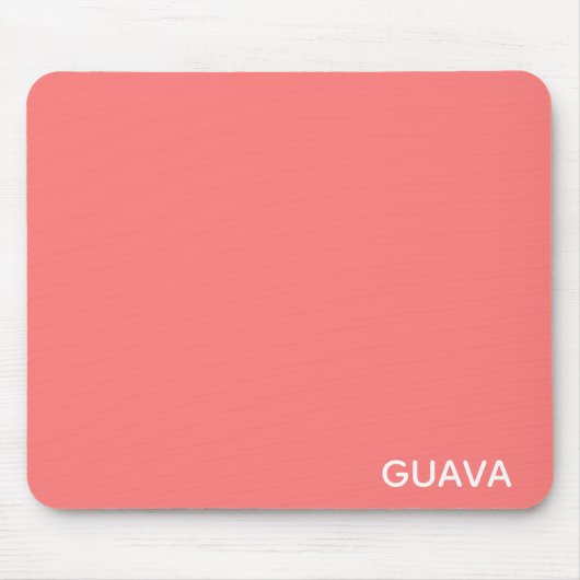 Guava rosa Farbname Mousepad (Vorne)