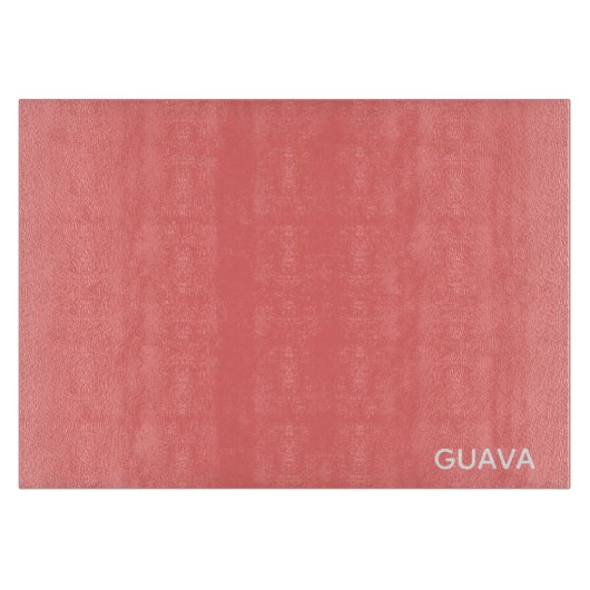 Guava rosa Farbname Schneidebrett (Vorderseite)