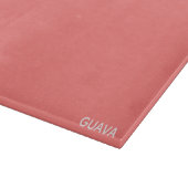 Guava rosa Farbname Schneidebrett (Ecke)