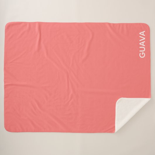 Guava rosa Farbname Sherpadecke (Vorderseite (Horizontal))