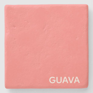 Guava rosa Farbname Steinuntersetzer