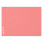 Guava rosa Farbname Tischdecke (Vorderseite (Horizontal))