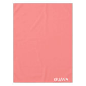 Guava rosa Farbname Tischdecke (Vorderseite)