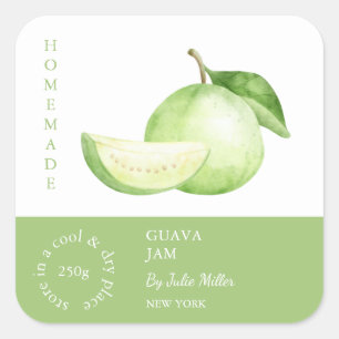 Guava Small Business Label Quadratischer Aufkleber