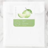 Guava Small Business Label Quadratischer Aufkleber (Tasche)