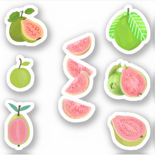 Guava Stickers Aufkleber (Vorderseite)
