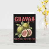 Guavas Retro Kommerziell Graphic, vintages Guavas, Karte (Gelbe Blume)