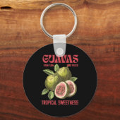 Guavas Retro Kommerzielles grafisches T-Shirt, Vin Schlüsselanhänger (Vorderseite)