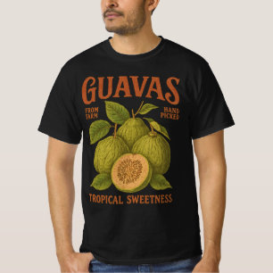 Guavas Retro-Werbegrafik Vintage Tropisch T-Shirt